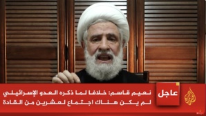 Naïm Qassem, secrétaire général par intérim du Hezbollah libanais Naïm Qassem, secrétaire général par intérim du Hezbollah libanais