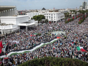 Rabat marche pour la liberté : Palestine et Liban à l'honneur Rabat marche pour la liberté : Palestine et Liban à l'honneur