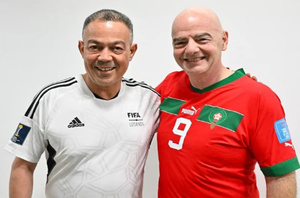 Gianni Infantino célèbre l’union et l’hospitalité du Maroc pour la Coupe du Monde 2030 Gianni Infantino célèbre l’union et l’hospitalité du Maroc pour la Coupe du Monde 2030