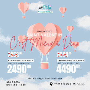 Saint-Valentin 2025 : célébrez l'amour autrement avec M'Art Studio Marrakech Saint-Valentin 2025 : célébrez l'amour autrement avec M'Art Studio Marrakech