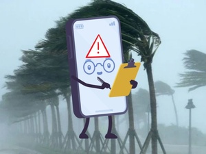 Des SMS d'alerte météo Des SMS d'alerte météo