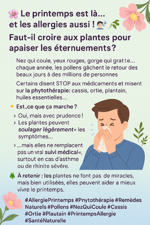 Allergies printanières : certaines les plantes sont-elles vraiment une solution miracle ? Allergies printanières : certaines les plantes sont-elles vraiment une solution miracle ?