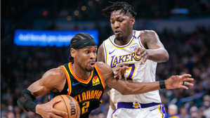 Les Lakers écrasent Oklahoma et se rapprochent des play-offs Les Lakers écrasent Oklahoma et se rapprochent des play-offs
