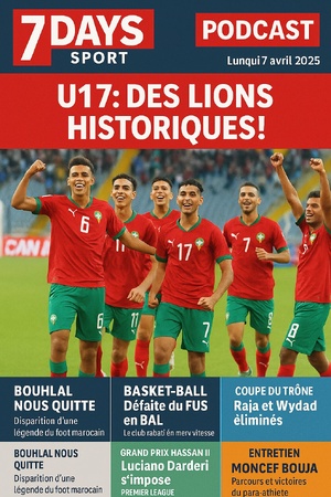 Podcast : L'essentiel de l'actualité "7 Days Sport du 07-04-2025” de la semaine Podcast : L'essentiel de l'actualité "7 Days Sport du 07-04-2025” de la semaine