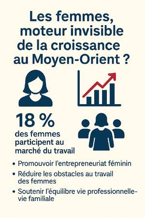 Les femmes, moteur invisible de la croissance au Moyen-Orient ? Les femmes, moteur invisible de la croissance au Moyen-Orient ?