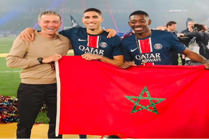 PSG sacré : le drapeau marocain s’invite à la fête PSG sacré : le drapeau marocain s’invite à la fête
