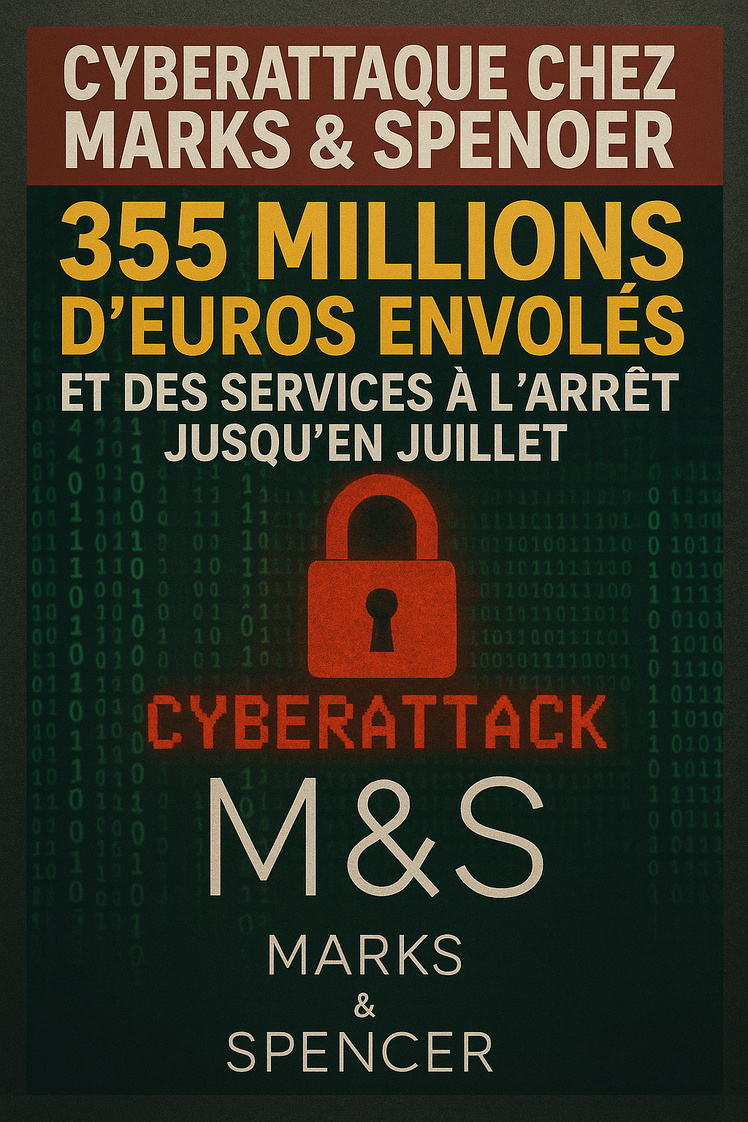 Cyberattaque chez Marks & Spencer : 355 millions d’euros envolés Cyberattaque chez Marks & Spencer : 355 millions d’euros envolés
