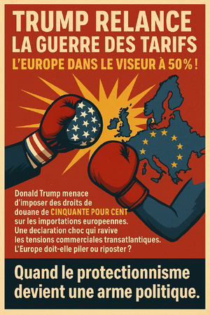 Trump menace l'UE de droits de douane à 50 % Trump menace l'UE de droits de douane à 50 %