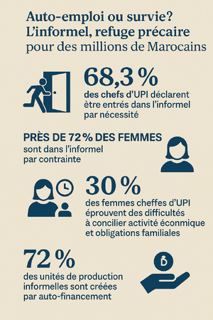 Auto-emploi ou survie ? L’informel, refuge précaire pour des millions de Marocains Auto-emploi ou survie ? L’informel, refuge précaire pour des millions de Marocains