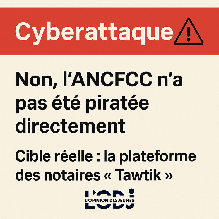 ⚠️ Cyberattaque : Non, l’ANCFCC n’a pas été piratée directement ⚠️ Cyberattaque : Non, l’ANCFCC n’a pas été piratée directement