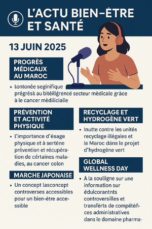 Podcast: l'essentiel de l'actualité "7 Days Santé & Conso du 13-06-2025" de la semaine