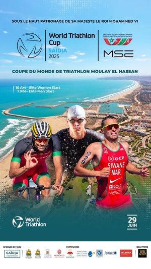 Saïdia accueille une étape prestigieuse de la Coupe du Monde de Triathlon sous le Haut Patronage royal Saïdia accueille une étape prestigieuse de la Coupe du Monde de Triathlon sous le Haut Patronage royal