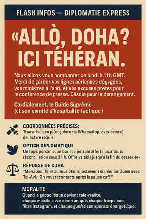 Chronique : Diplomatie 2.0 — Quand la guerre prévient avant de frapper