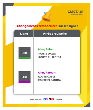 ​🚌 Travaux à Casablanca : Casabus ajuste ses lignes pour rester sur la bonne voie