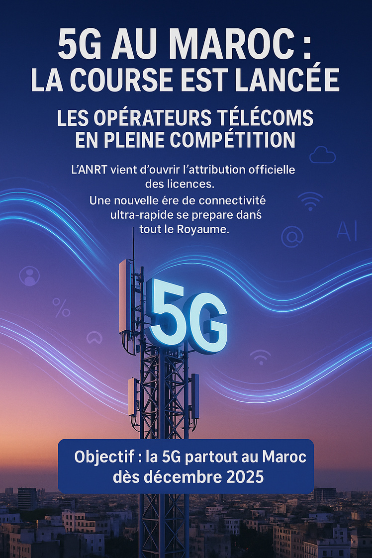 5G AU MAROC : LA COURSE EST LANCÉE 5G AU MAROC : LA COURSE EST LANCÉE