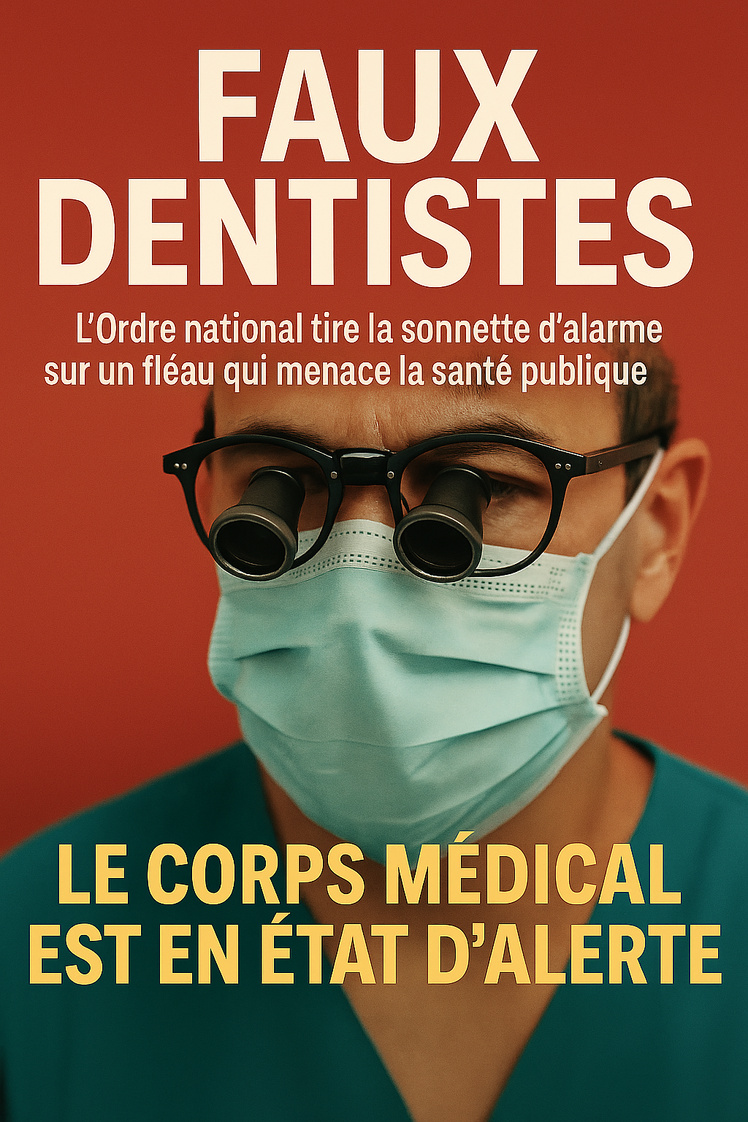 Faux dentistes : l’Ordre national tire la sonnette d’alarme sur un fléau qui menace la santé publique Faux dentistes : l’Ordre national tire la sonnette d’alarme sur un fléau qui menace la santé publique