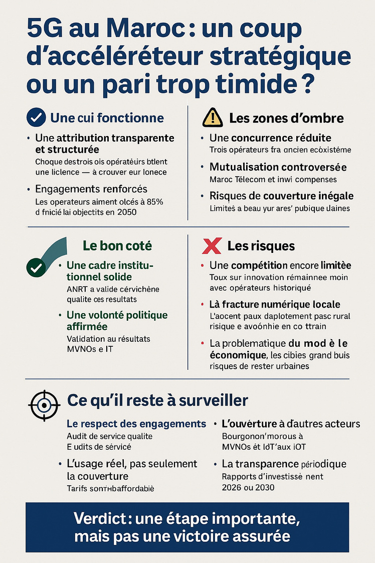 🧠 Décryptage : 5G au Maroc, un coup d'accélérateur stratégique… ou un pari trop timide ?