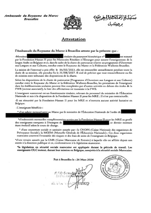 L’inattendue annulation de contrats d’enseignants marocains en Belgique L’inattendue annulation de contrats d’enseignants marocains en Belgique