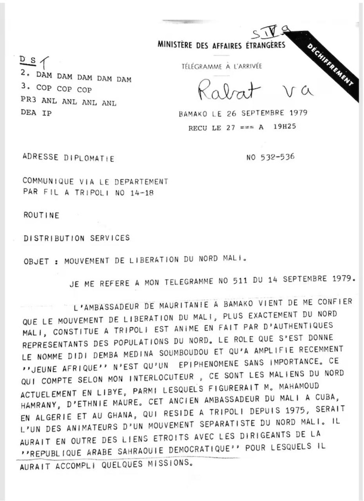 La preuve par les archives : l’Algérie a instrumentalisé le Polisario au Mali et d’autres pays du Sahel