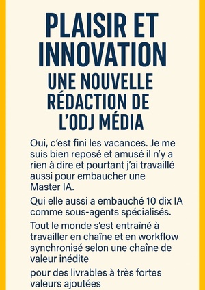 Plaisir et innovation : la nouvelle rédaction augmentée de LODJ Média Plaisir et innovation : la nouvelle rédaction augmentée de LODJ Média