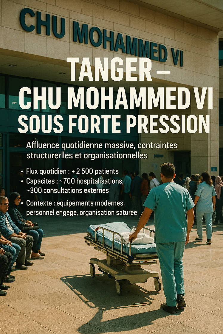 CHU Mohammed VI de Tanger sous forte pression CHU Mohammed VI de Tanger sous forte pression