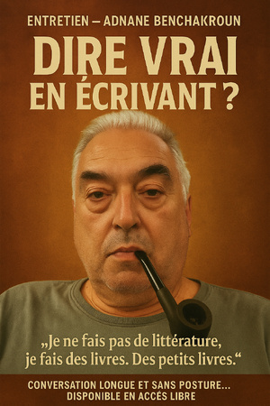 « Dire vrai en écrivant ? »  Entretien avec Adnane Benchakroun