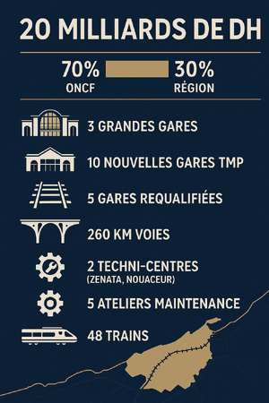 ​Casablanca se dote d’un nouveau souffle ferroviaire à 20 milliards de dirhams