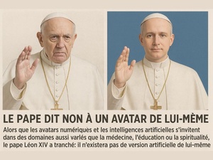 Le Vatican refuse l'Avatar du pape 