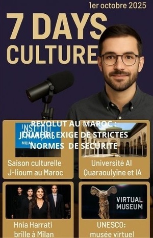 Podcast : l'essentiel de l'actualité "7 DAYS CULTURE de la semaine du 1er-10-2025" Podcast : l'essentiel de l'actualité "7 DAYS CULTURE de la semaine du 1er-10-2025"