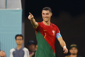 Cristiano Ronaldo devient meilleur buteur des qualifications au Mondial à 40 ans