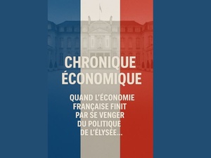 ​Chronique économique : Quand l’économie française finit par se venger de la politique de l'Élysée ..