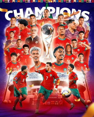 L'équipe du Maroc sur le toit du monde : On est champions du monde.