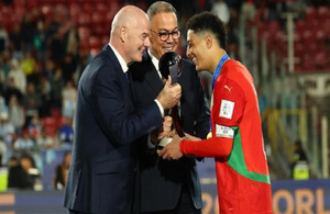 Gianni Infantino félicite le Maroc pour son sacre historique au Mondial U20