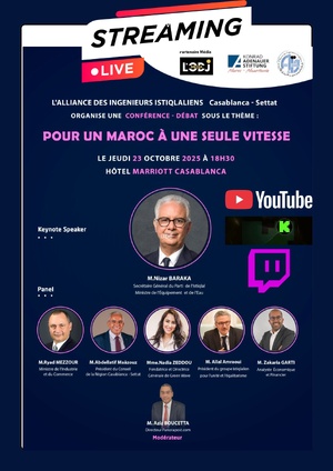 Conférence-débat « POUR UN MAROC À UNE SEULE VITESSE »