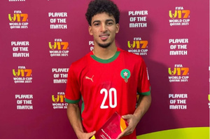 Ismaïl El Aoud élu meilleur joueur du match Maroc-Mali en U17 Ismaïl El Aoud élu meilleur joueur du match Maroc-Mali en U17