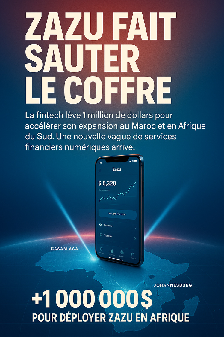 Une fintech lève 1 million de dollars pour accélérer son expansion au Maroc et en Afrique du Sud. Une fintech lève 1 million de dollars pour accélérer son expansion au Maroc et en Afrique du Sud.