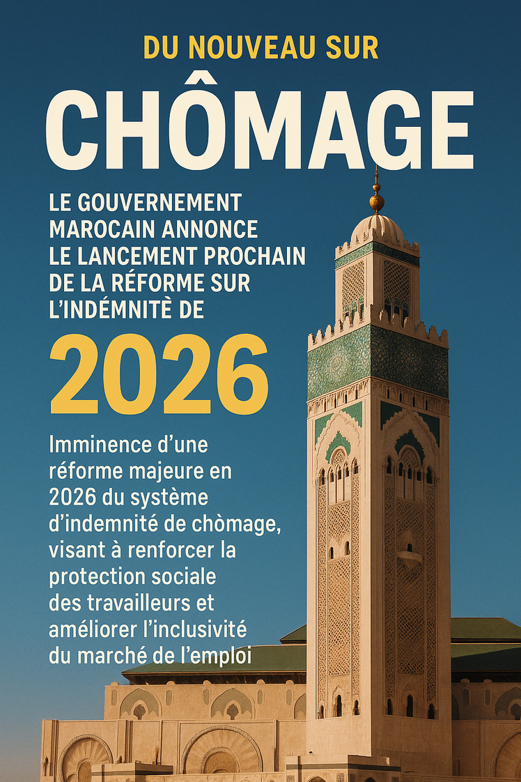 Le gouvernement marocain annonce le lancement prochain de la réforme sur l'indemnité de chômage. Le gouvernement marocain annonce le lancement prochain de la réforme sur l'indemnité de chômage.