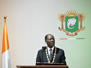 Alassane Ouattara investi pour un 4ᵉ mandat en Côte d'Ivoire
