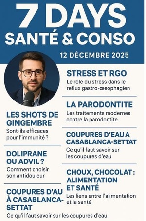 Podcast : l'essentiel de l'actualité Santé & Conso de la semaine du 12-12-2025"