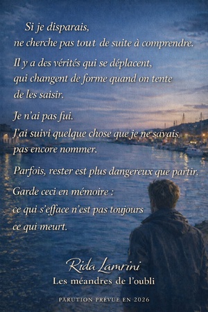 Si je disparais, ne cherche pas tout de suite à comprendre