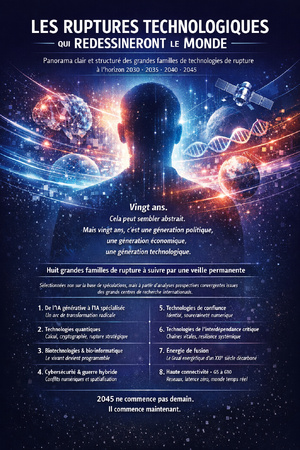 ​Les ruptures technologiques à suivre absolument à l’horizon 2030, 2035, 2040 et 2045