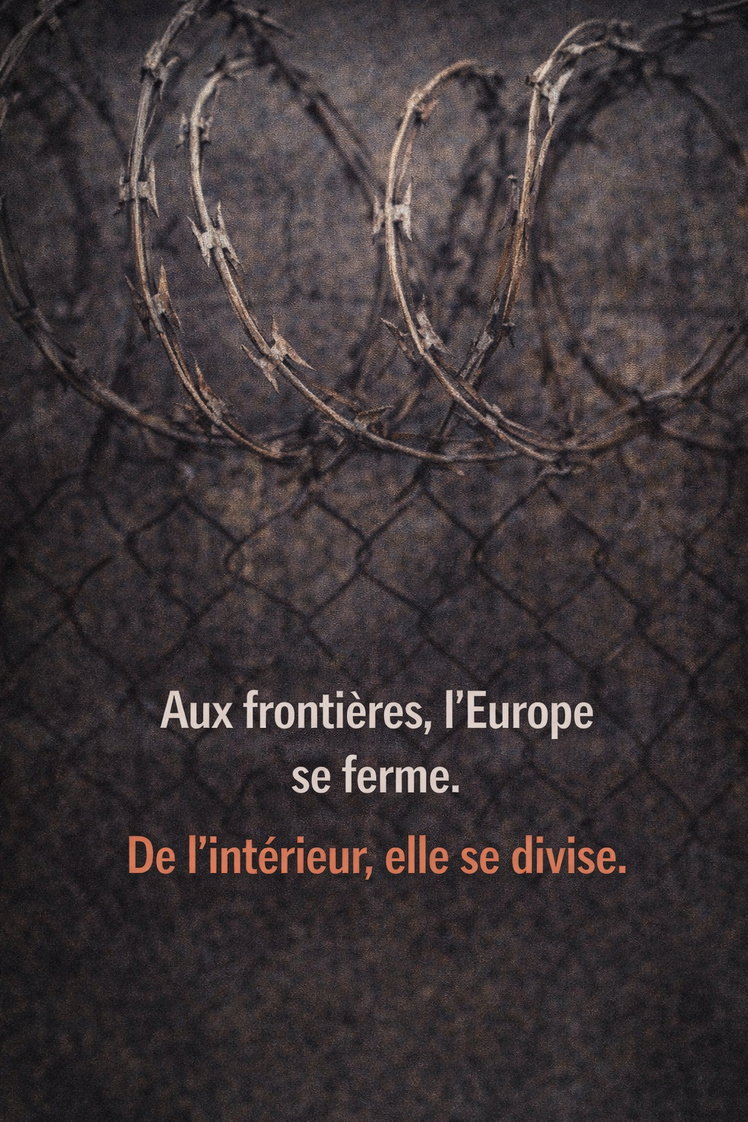 AUX FRONTIERES, L'EUROPE SE FERME. DE L'INTERIEUR, ELLE SE DIVISE AUX FRONTIERES, L'EUROPE SE FERME. DE L'INTERIEUR, ELLE SE DIVISE