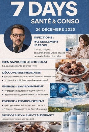 Podcast : l'essentiel de l'actualité Santé & Conso de la semaine du 26-12-2025" Podcast : l'essentiel de l'actualité Santé & Conso de la semaine du 26-12-2025"