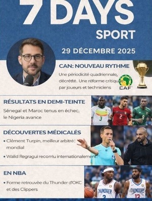 Podcast : l'essentiel de l'actualité Sport de la semaine du 29-12-2025" Podcast : l'essentiel de l'actualité Sport de la semaine du 29-12-2025"