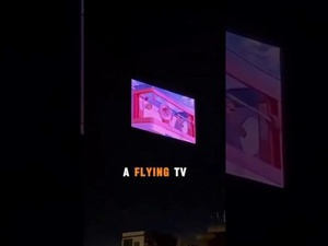 La Chine dévoile le “téléviseur volant”: une affiche LED haute définition portée par drone