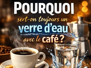 Pourquoi sert-on toujours un verre d’eau avec le café ?