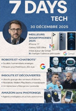 Podcast : l'essentiel de l'actualité Tech de la semaine du 30-12-2025"