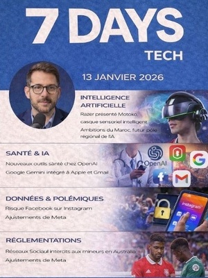 Podcast : l'essentiel de l'actualité Tech de la semaine du 13-01-2026"