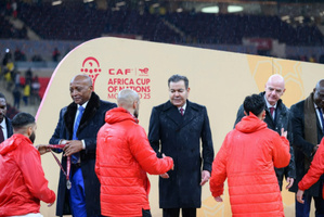 Sur Hautes Instructions Royales, le Prince Moulay Rachid reçoit les Lions de l’Atlas, finalistes de la CAN Maroc-2025 Sur Hautes Instructions Royales, le Prince Moulay Rachid reçoit les Lions de l’Atlas, finalistes de la CAN Maroc-2025