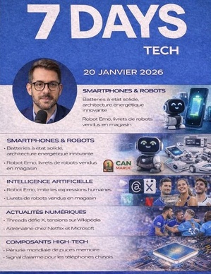 Podcast : l'essentiel de l'actualité Tech de la semaine du 20-01-2026"